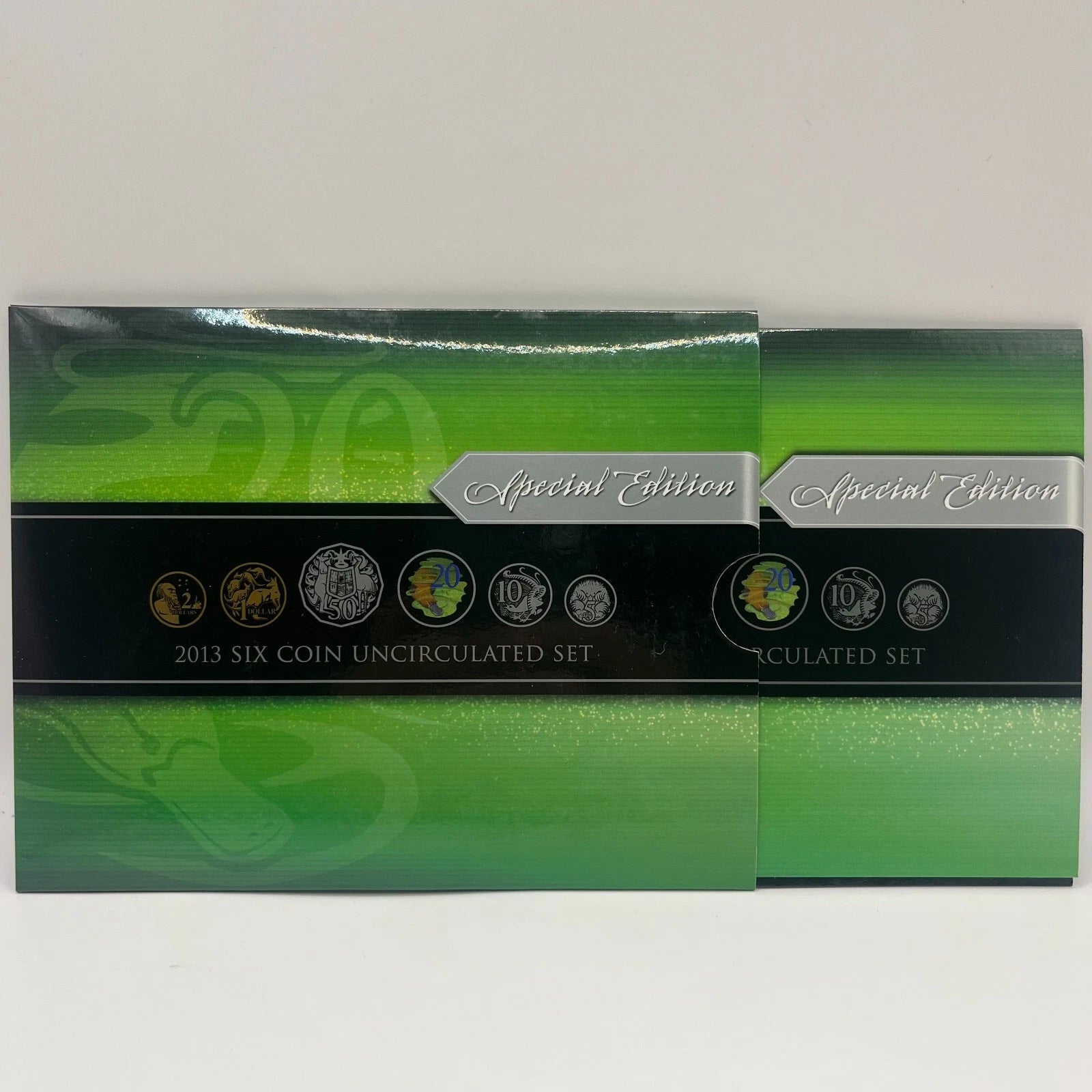 2013 Mint Year Coin Set - Special Edition Coloured 20c - 6 Uncirculated RAM