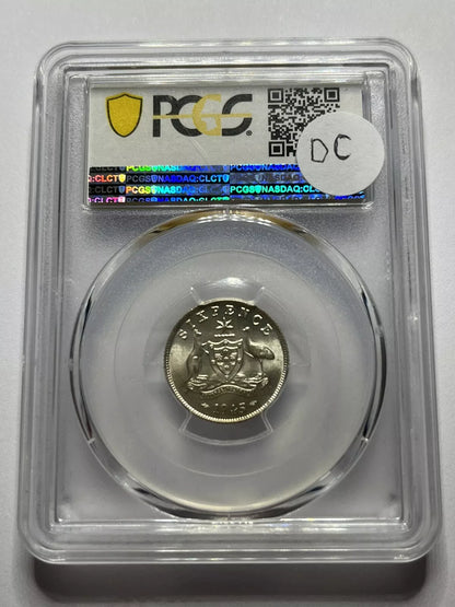 1945m Sixpence Coin - PCGS MS63