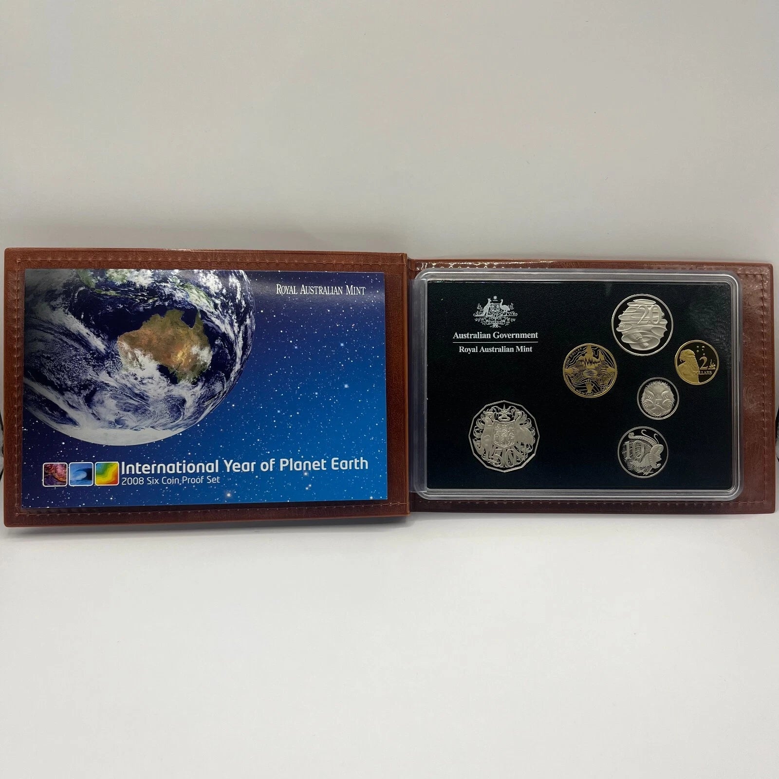 2008 Mint Proof Coin Set - Planet Earth - 6 Coins Elizabeth II in RAM Case