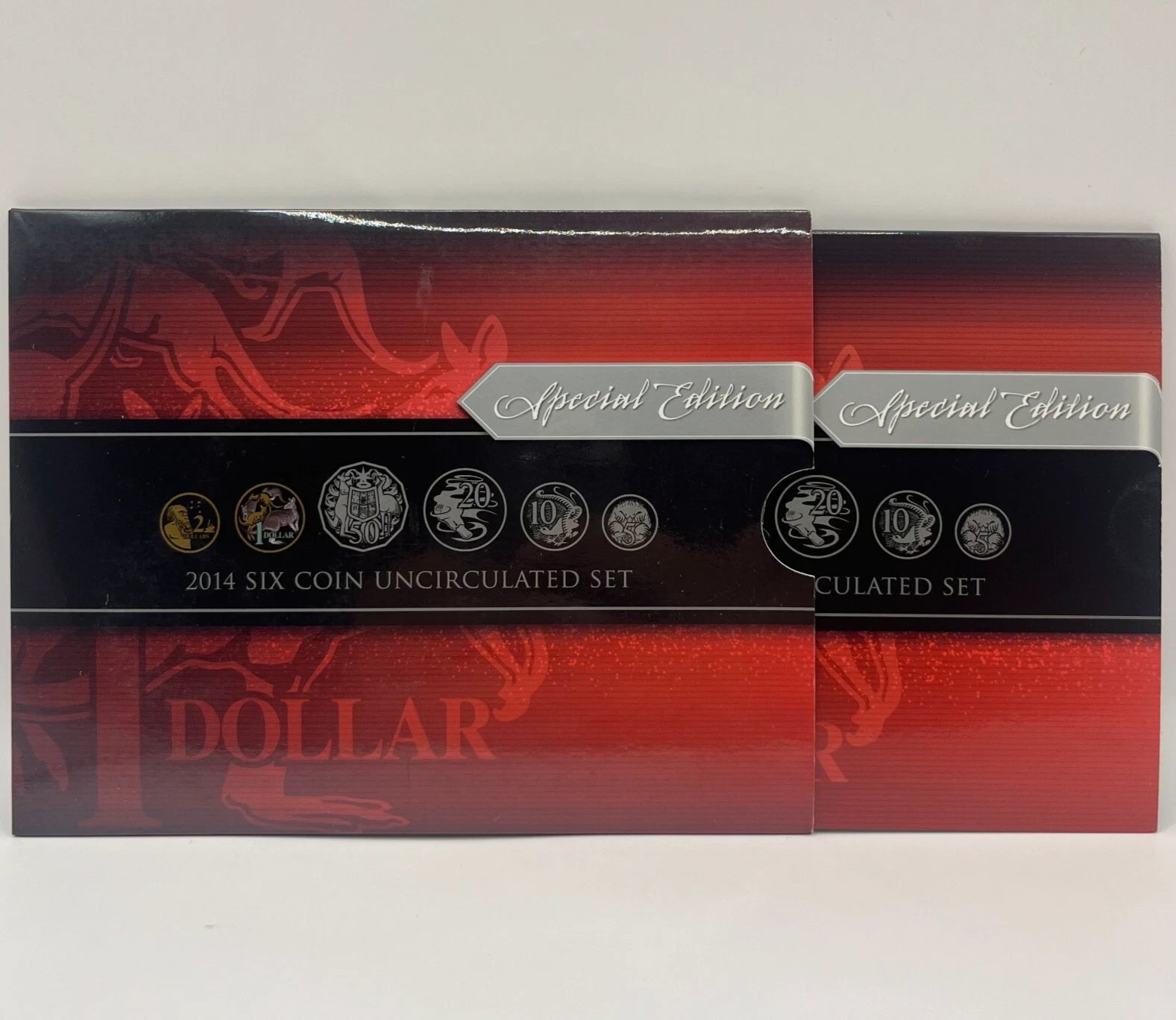 2014 Mint Year Coin Set - Special Edition Coloured $1 - 6 Uncirculated RAM