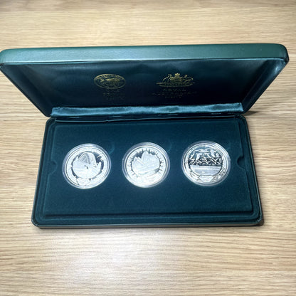 2000 Silver Five Dollar $5 Coin Set - Olympics 'Host City' - RAM Case Proof