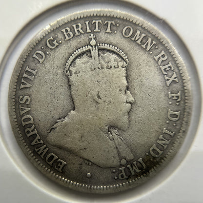 1910 Florin Coin - Very Good or Better - Edward VII Silver Predecimal First Year