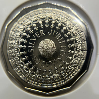 1977 Jubilee Fifty 50 Cent Coin - Ex Proof Set - Elizabeth II Australia