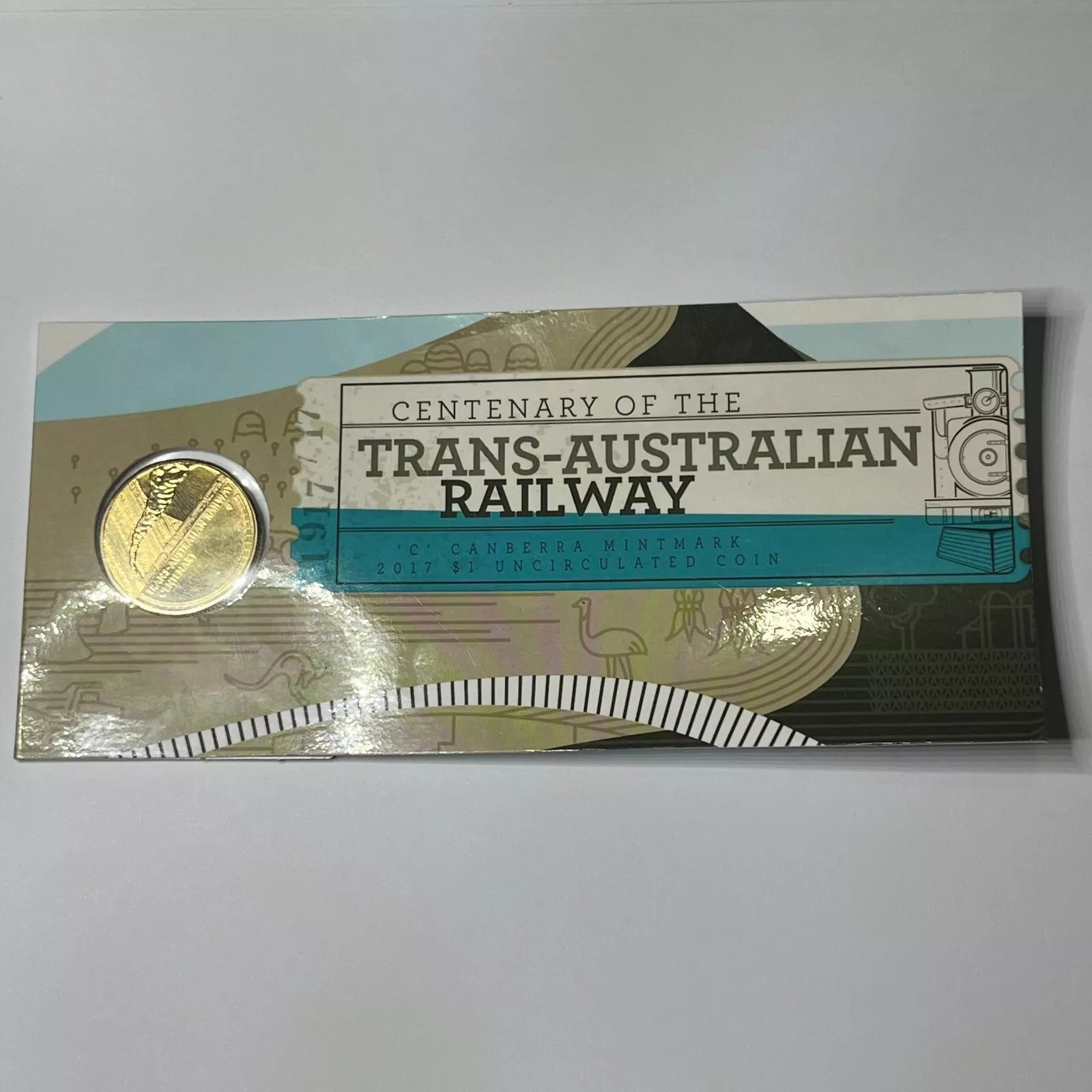 2017 One Dollar - Trans Australian Railway - C Mint Mark RAM Card