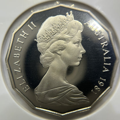 1981 Fifty 50 Cent Coin - Ex Proof Set - Elizabeth II Australia