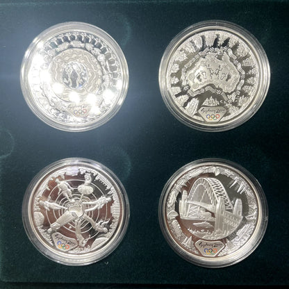2000 Silver Five Dollar $5 Coin Set - 2000 Olympics 'Cultural Series' - RAM Case