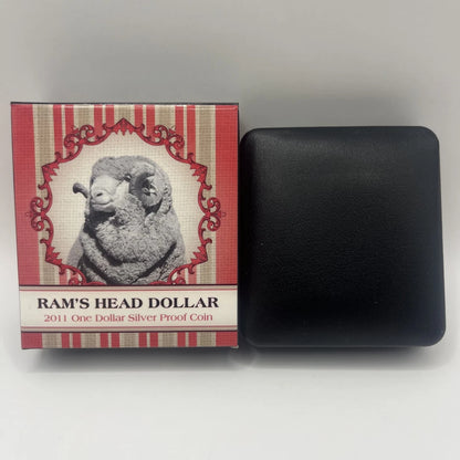 2011 Silver One Dollar - Rams Head - Proof RAM Case