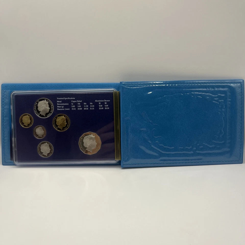 2003 Proof Coin Set - Making A Difference Coloured $1 - In Box