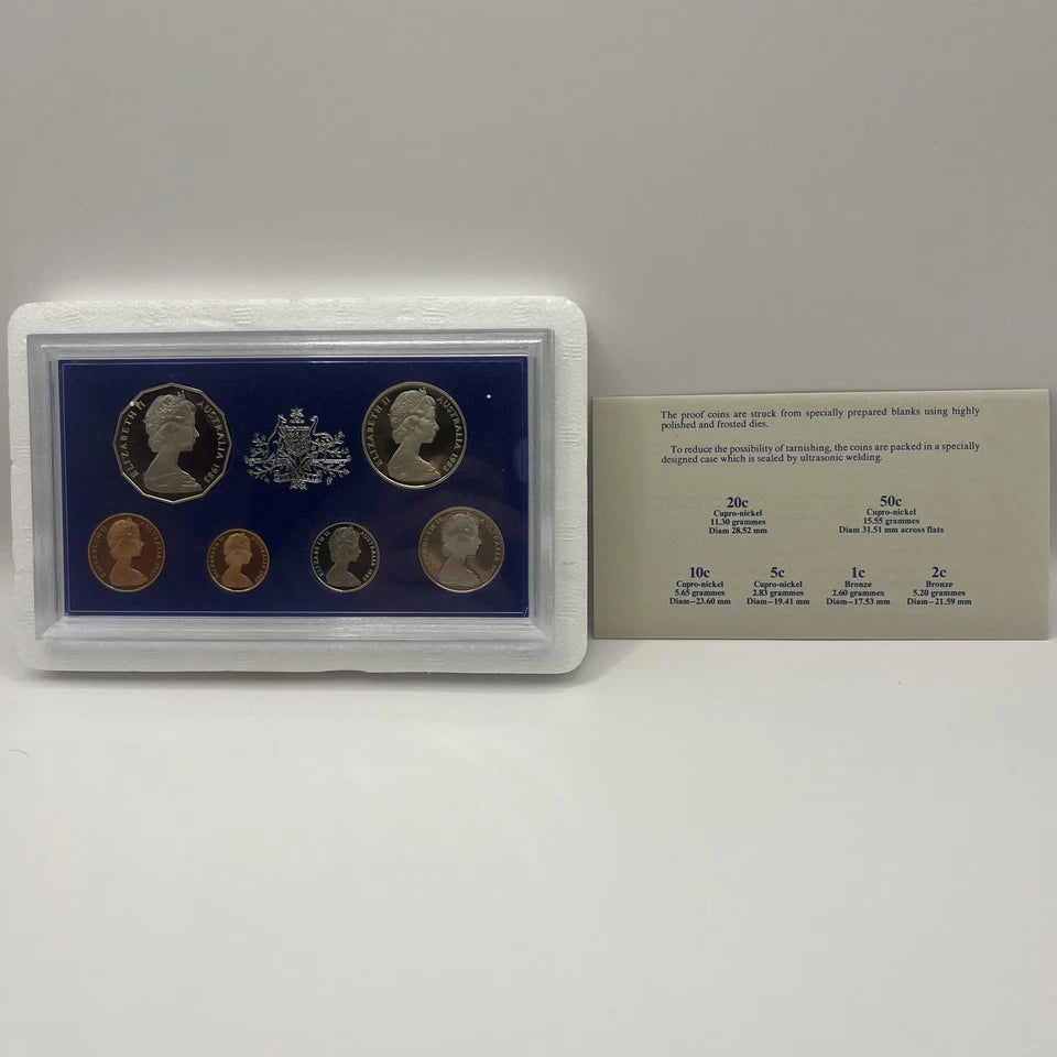 1983 Proof Coin Set - Royal Australian Mint - In Foam