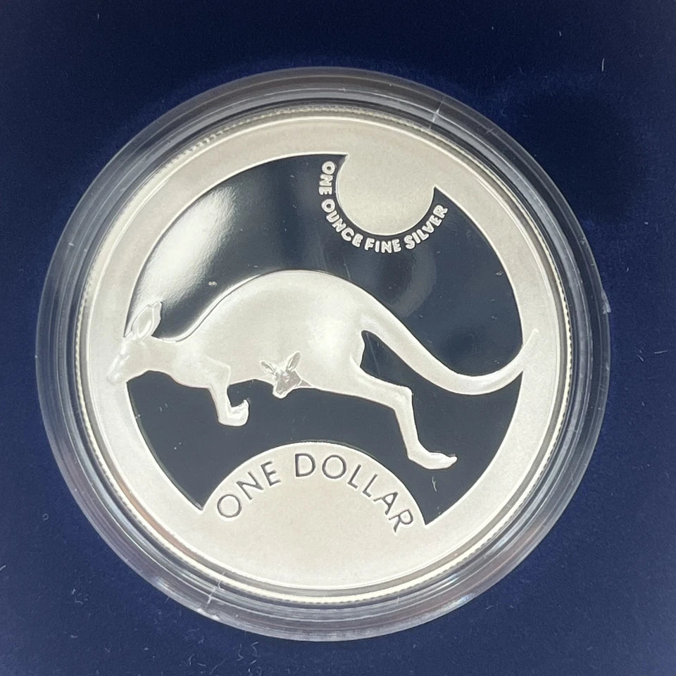 2006 Silver One Dollar Coin - Silver Kangaroo - Proof RAM Case