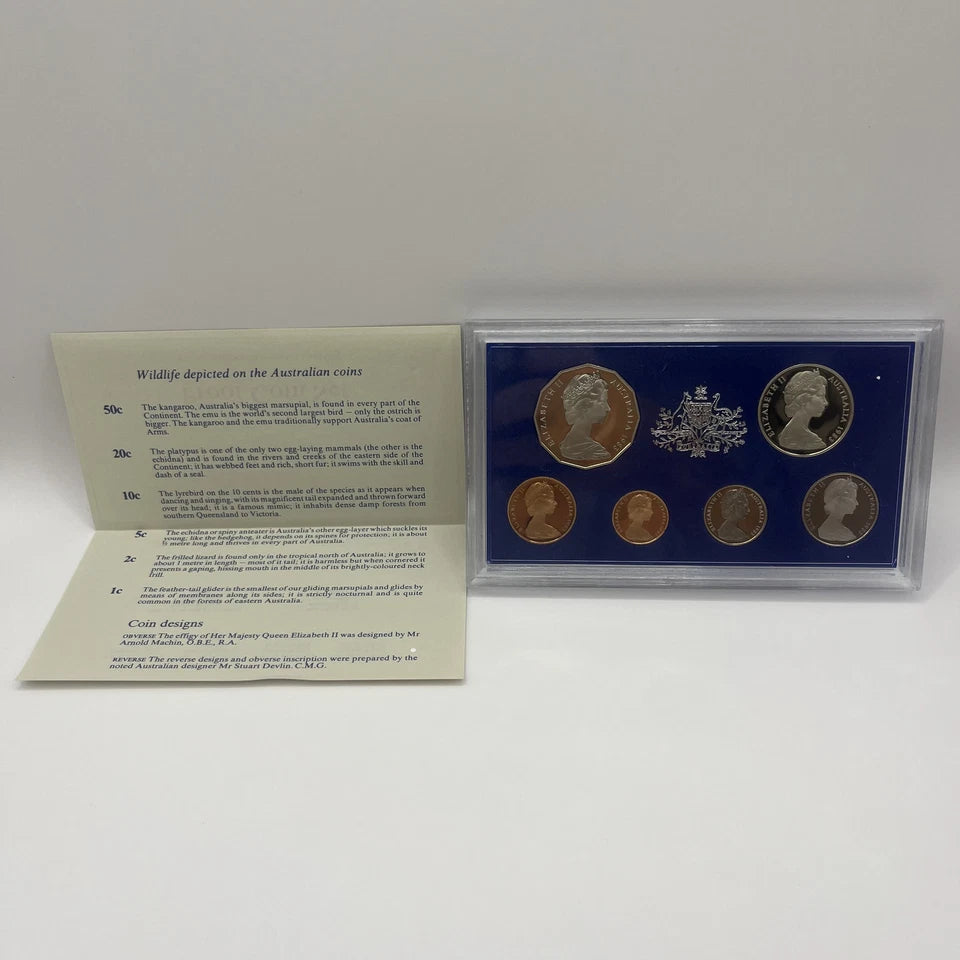 1983 Proof Coin Set - Royal Australian Mint - In Foam