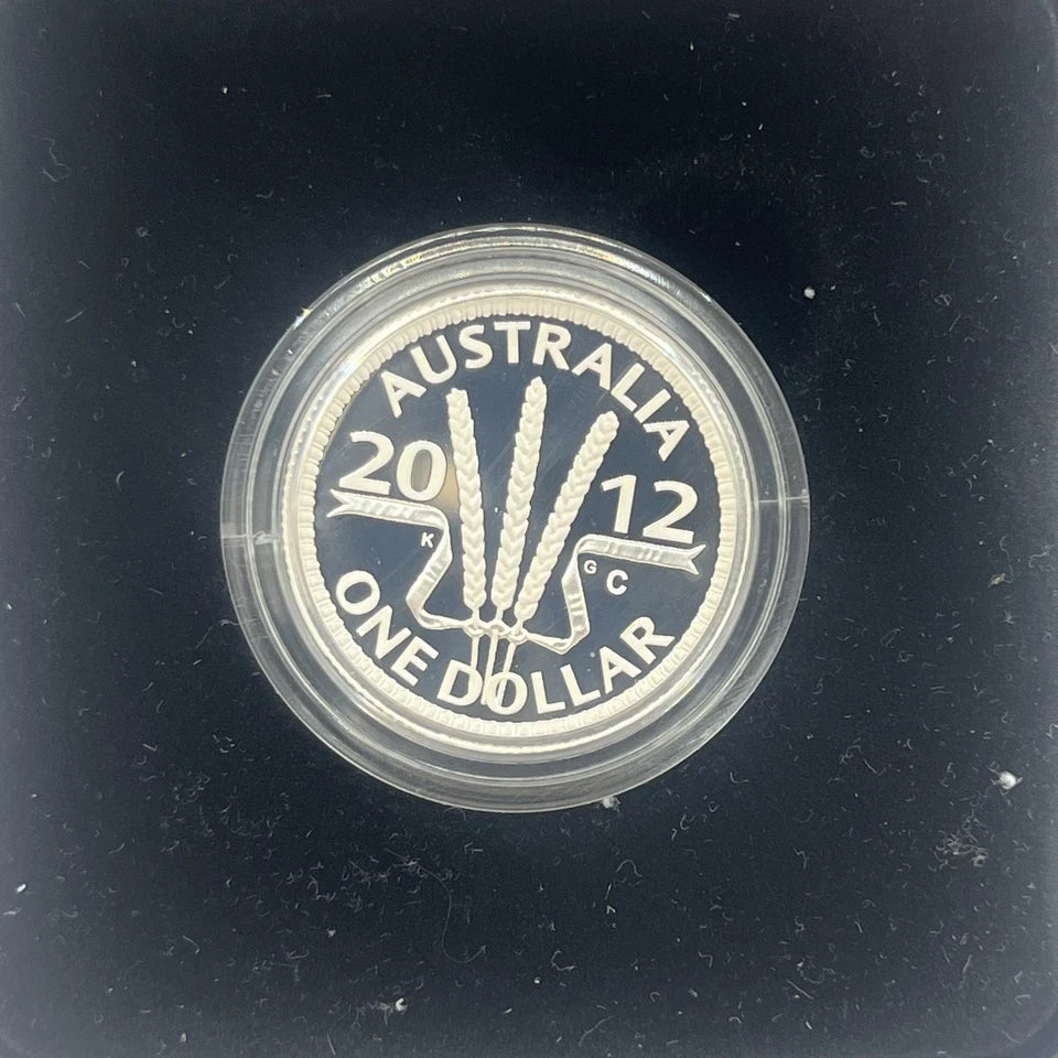 2012 Silver One Dollar - Wheat Sheaf - Proof RAM Case