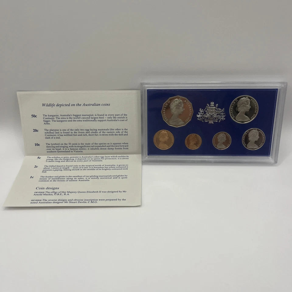 1984 Proof Coin Set - Royal Australian Mint - In Foam