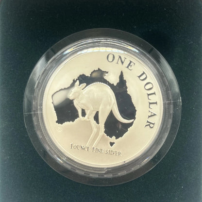 2000 Silver One Dollar Coin - ROO One Troy - Proof RAM Case