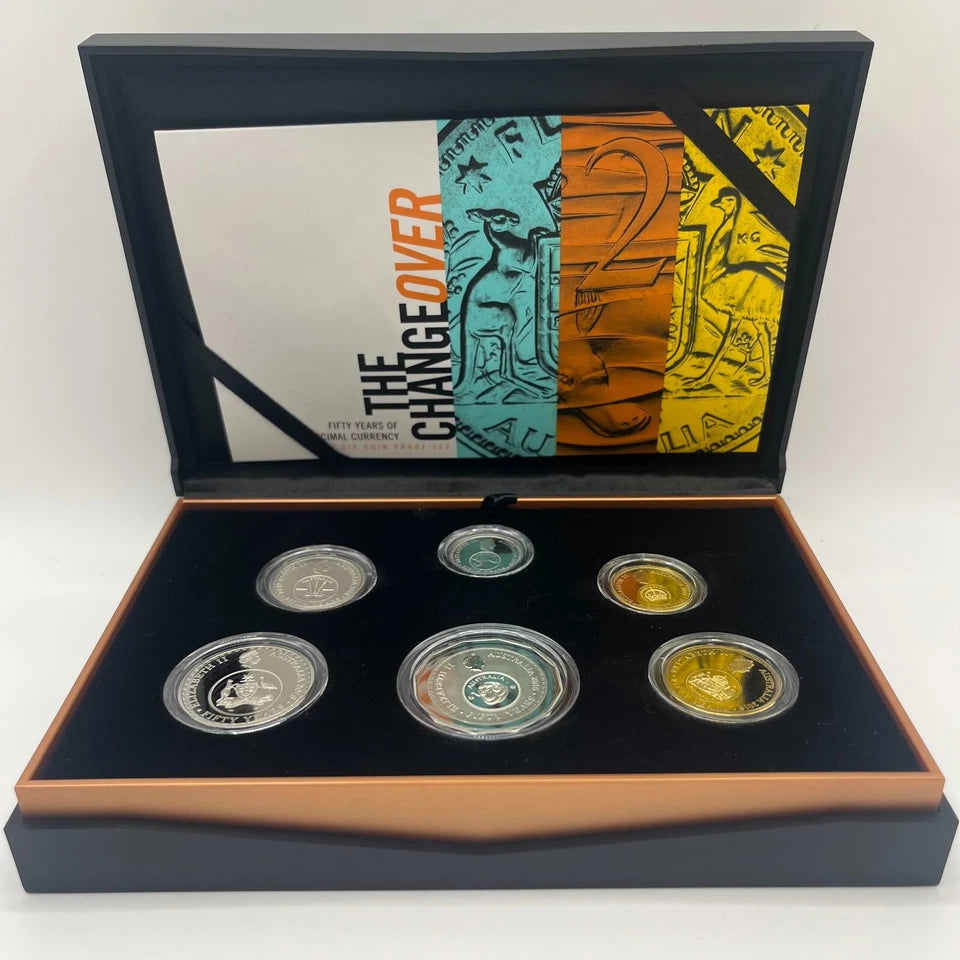 2016 Mint Proof Coin Set - Changeover 50 Years Decimal - Scarce RAM Case