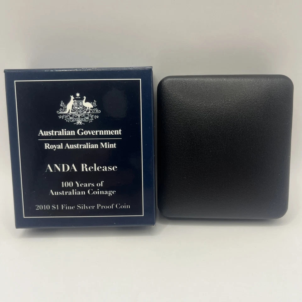 2010 Silver One Dollar - Aus Coinage ANDA Release - Proof RAM Case