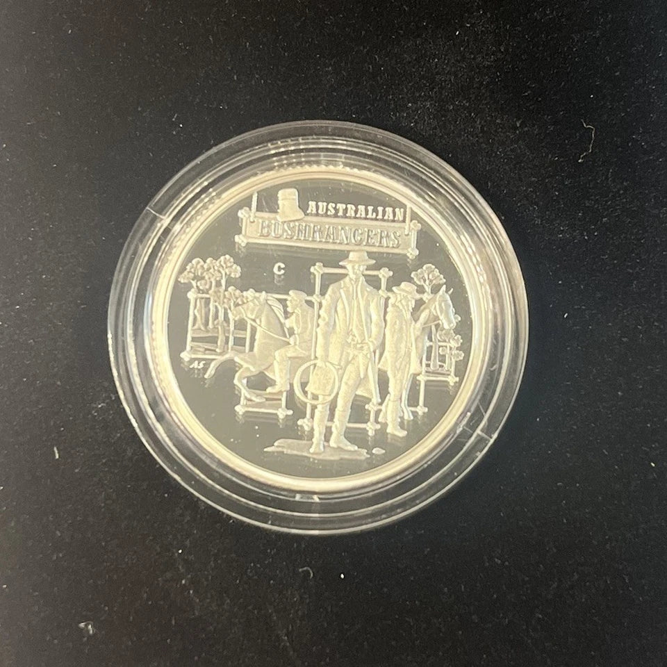 2019 Silver One Dollar Coin - Bold Bad & Ugly C Mintmark - Proof RAM Case