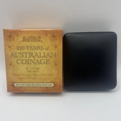 2010 Silver One Dollar - 100 Years of Australian Coinage - Proof RAM Case