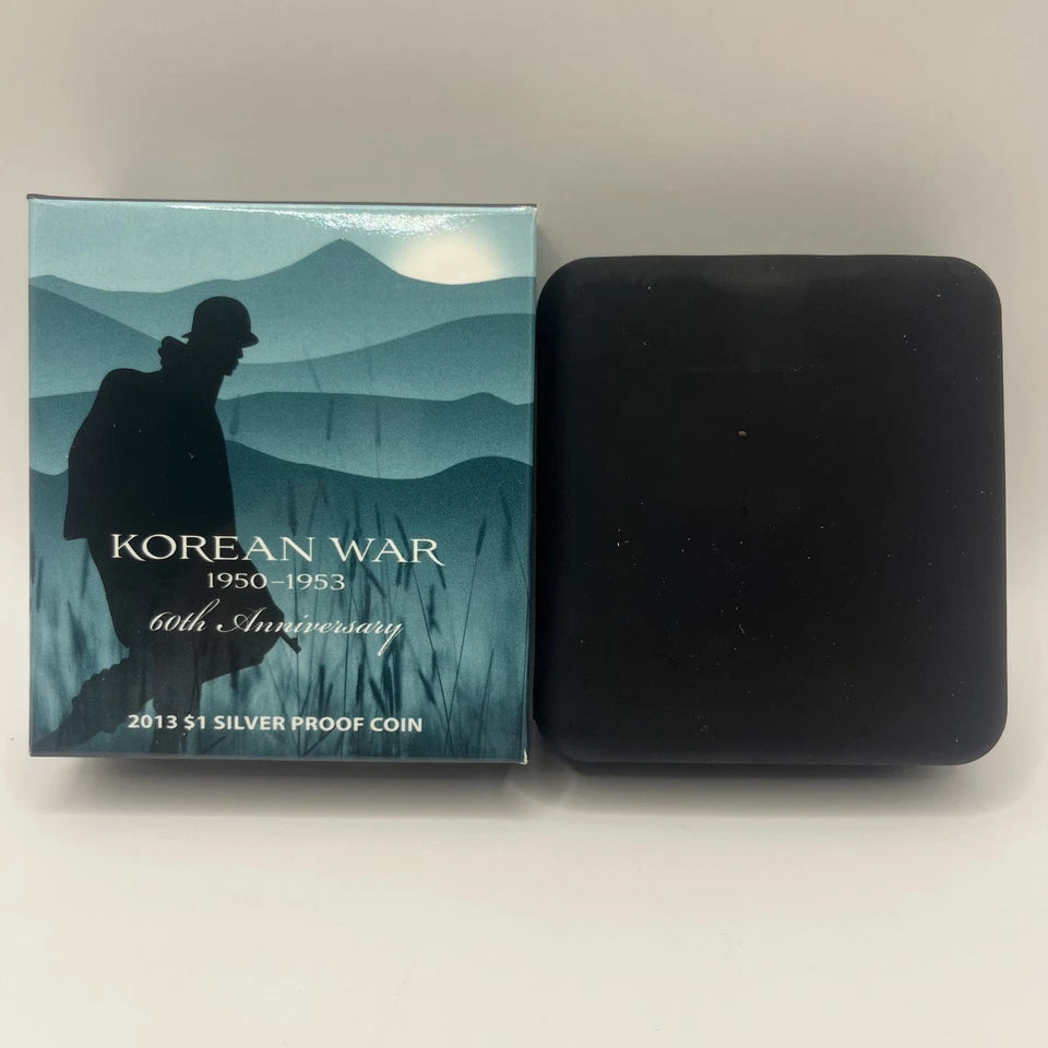 2013 Silver One Dollar - 60th Anniversary of Korean War - Proof RAM Case