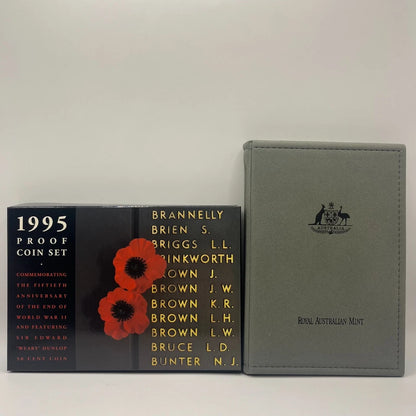 1995 Proof Coin Set - End of WWII Anniversary - Elizabeth II in RAM Case