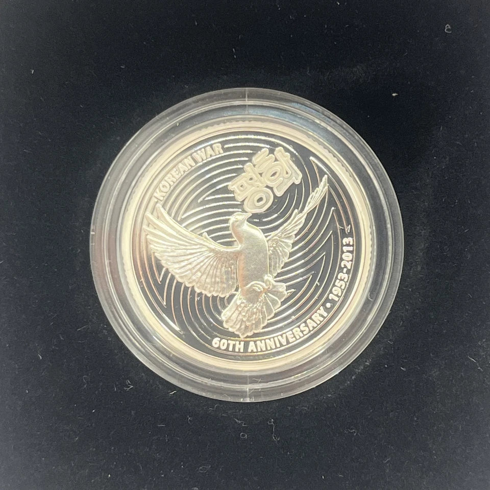 2013 Silver One Dollar - 60th Anniversary of Korean War - Proof RAM Case