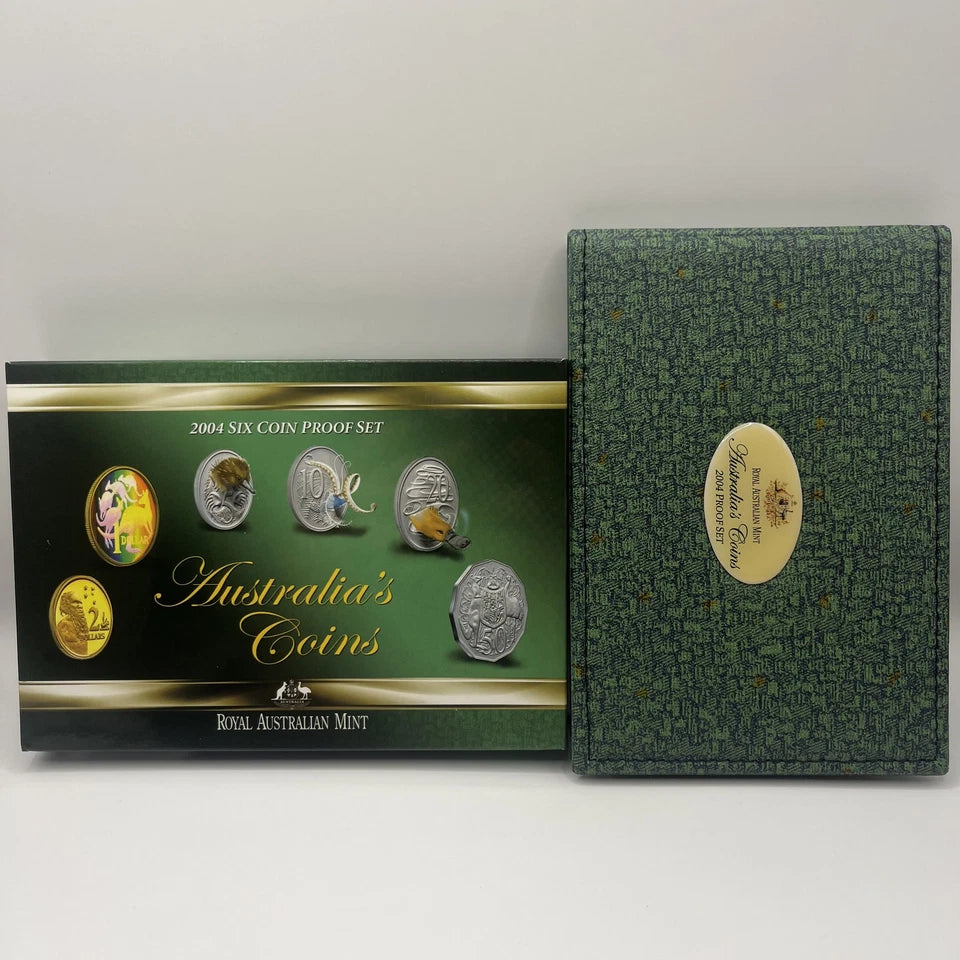 2004 Proof Coin Set - Australia's Coins Holographic $1 - In Box