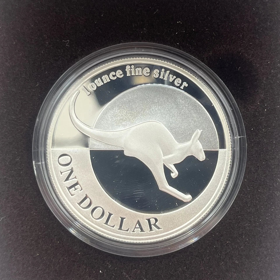 2004 Silver One Dollar Coin - Silver Kangaroo - Proof RAM Case
