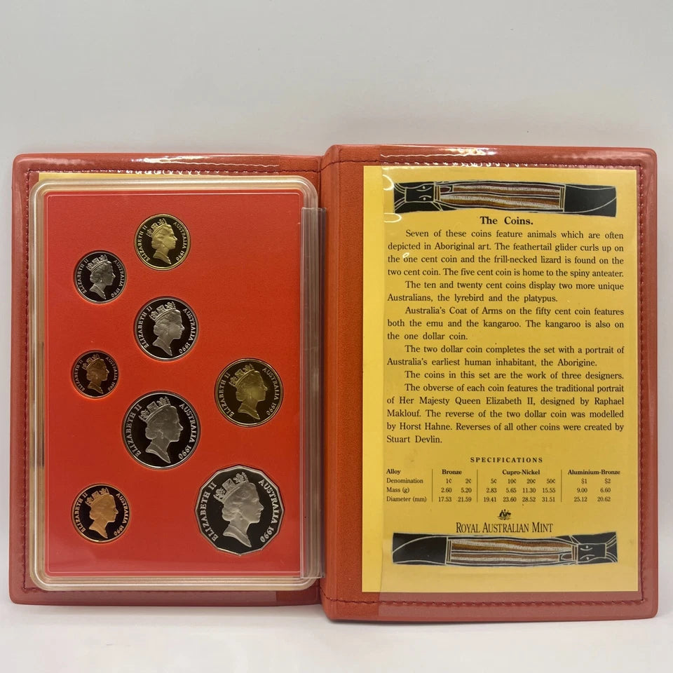 1990 Mint Proof Coin Set - Aboriginal People - Elizabeth II in RAM Case