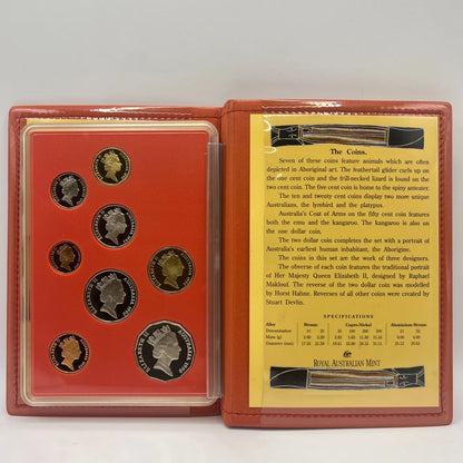 1990 Mint Proof Coin Set - Aboriginal People - Elizabeth II in RAM Case