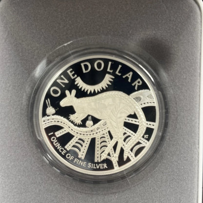 2003 Silver One Dollar Coin - Silver Kangaroo - Proof RAM Case