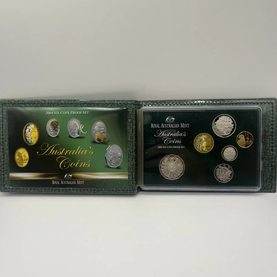 2004 Proof Coin Set - Australia's Coins Holographic $1 - In Box