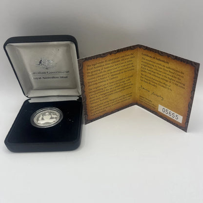 2008 Silver One Dollar - Original Coat of Arms - Proof RAM Case