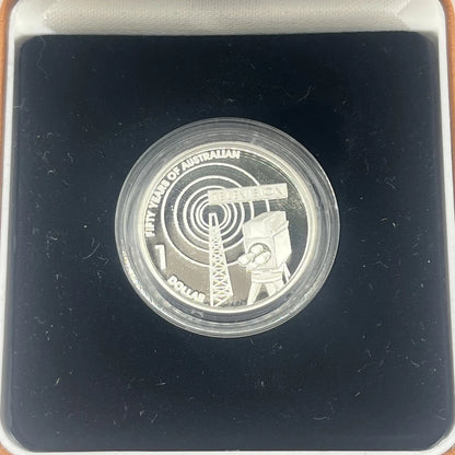 2006 Silver One Dollar - 50 Years of Australian Television - Proof RAM Case