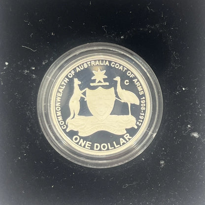 2008 Silver One Dollar - Original Coat of Arms - Proof RAM Case