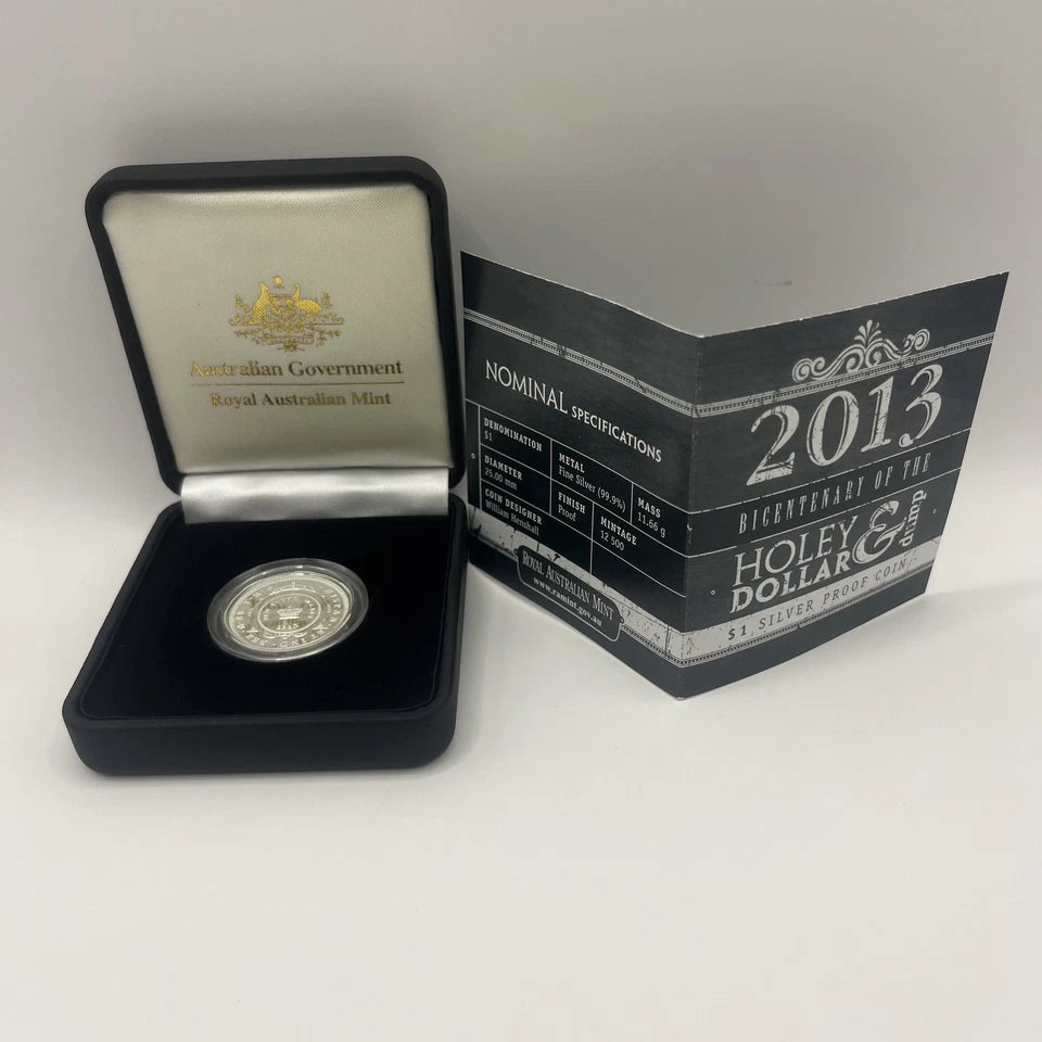 2013 Silver One Dollar - Holey Dollar Dump - Proof RAM Case