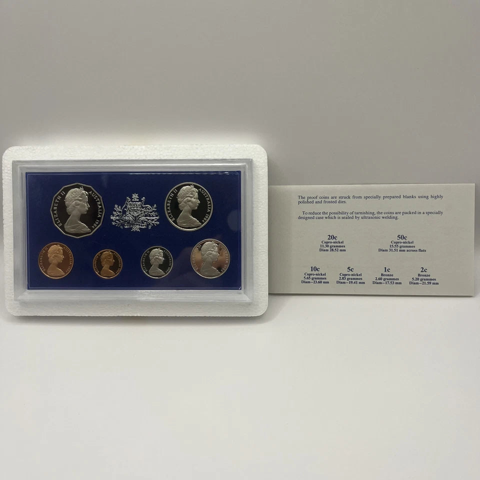 1984 Proof Coin Set - Royal Australian Mint - In Foam
