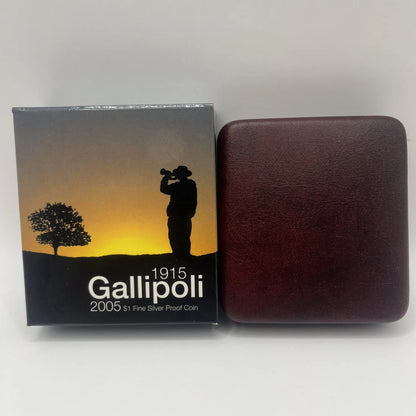 2005 Silver One Dollar - Gallipoli 1915 - Proof RAM Case