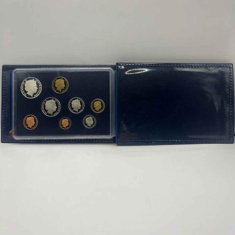 2006 Mint Proof Coin Set - Decimal Currency - Round Silver 50c + 1 & 2c RAM Case