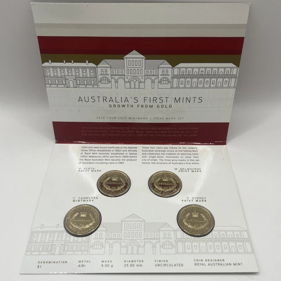 2016 Australian 4 Coin $1 Set - Australian First Mints