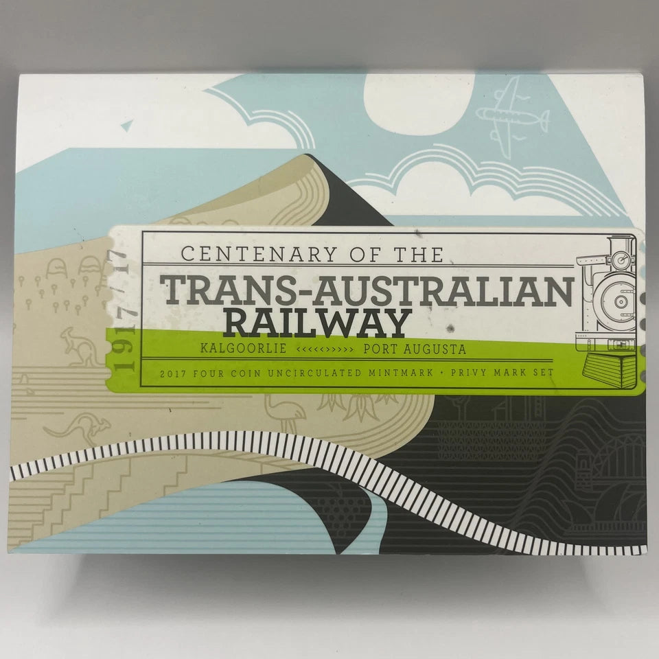 2017 Australian 4 Coin $1 Set - Trans-Australian Railway