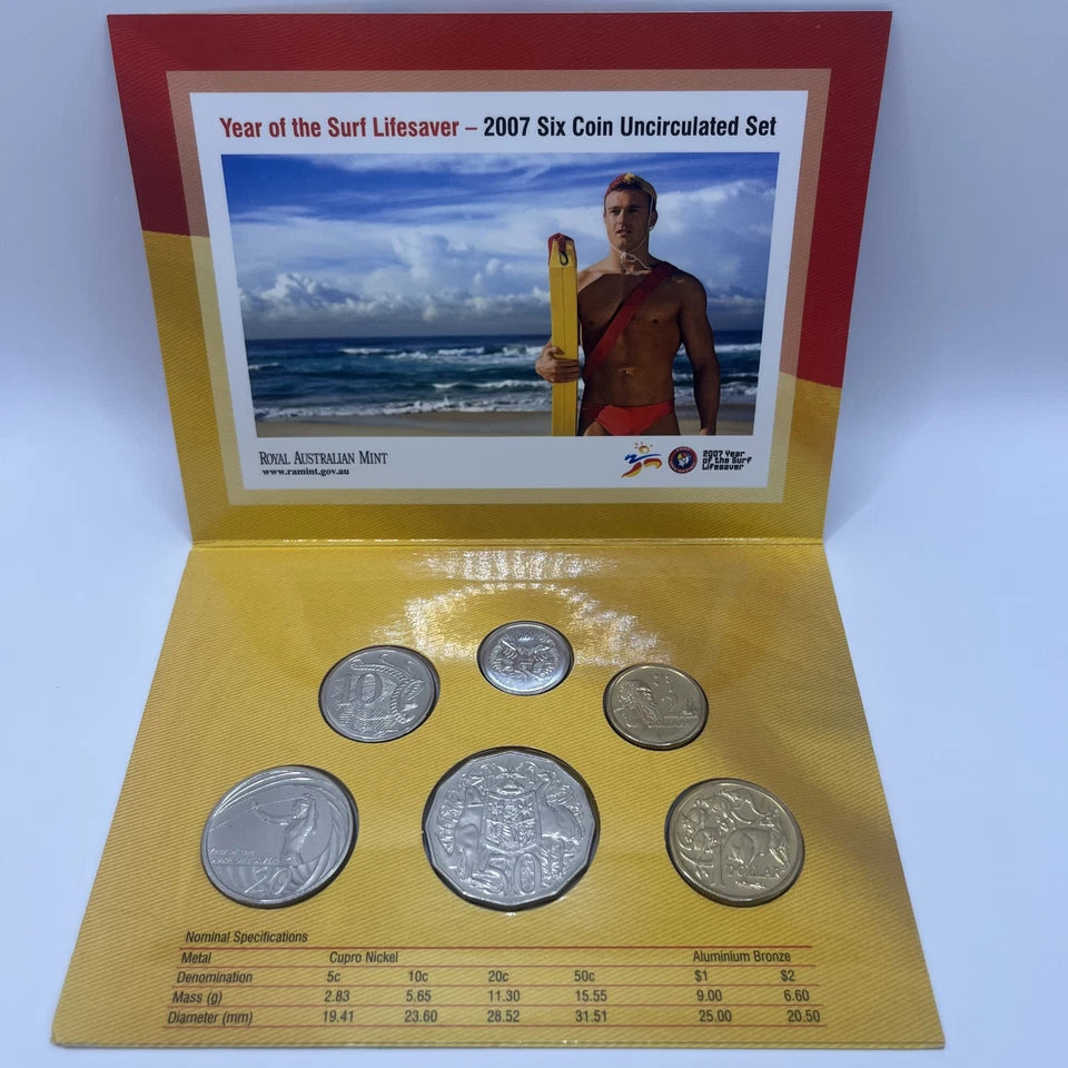 2007 Mint Coin Set - Year of Surf Lifesavers