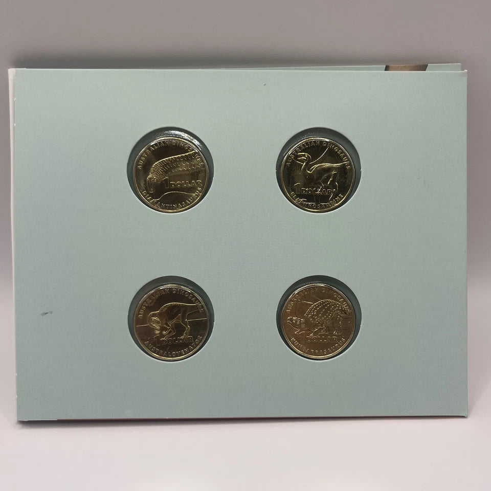 2022 Australian 4 Coin $1 Set - Australian Dinosaurs