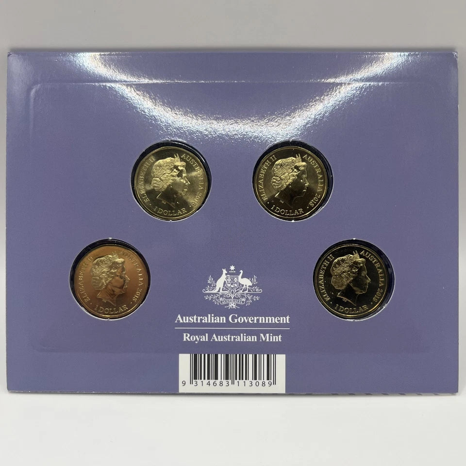 2018 Australian 4 Coin $1 Set - Rascals & Ratbags