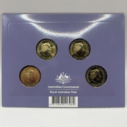 2018 Australian 4 Coin $1 Set - Rascals & Ratbags