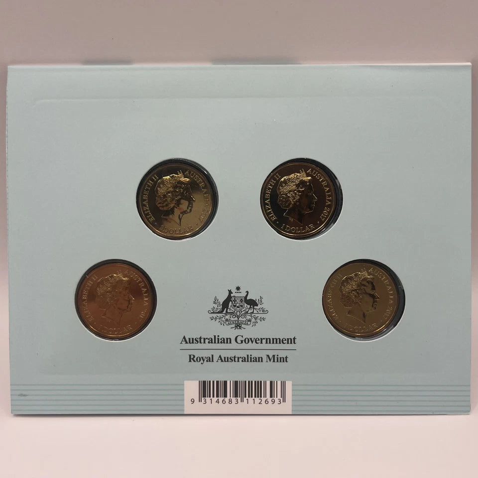 2017 Australian 4 Coin $1 Set - Trans-Australian Railway