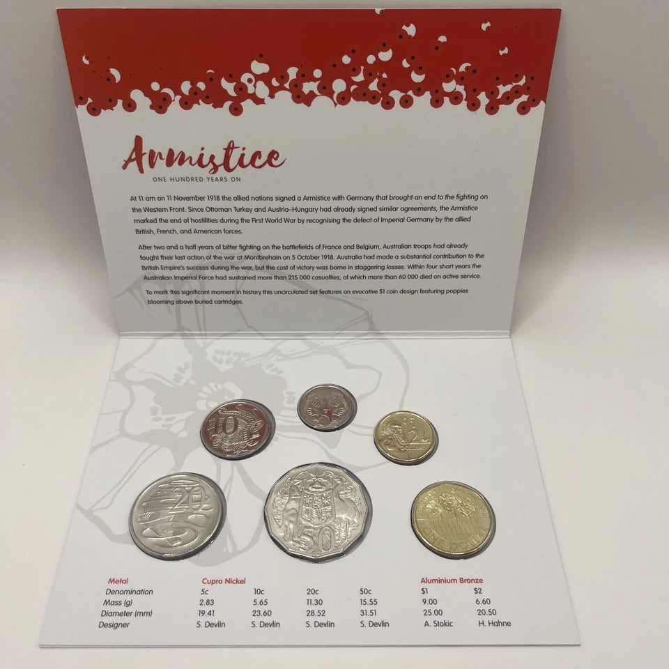 2018 Mint Coin Set - Armistice 100 Years