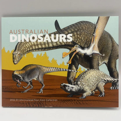 2022 Australian 4 Coin $1 Set - Australian Dinosaurs