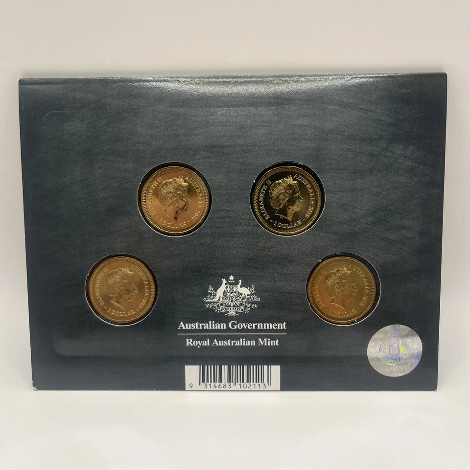 2013 Australian 4 Coin $1 Set - Holey Dollar and Dump