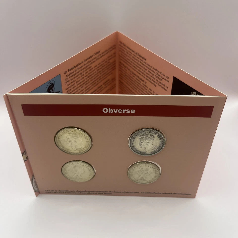 Australian 4 Coin Florin Set - Souvenir Commemorative 1927 to 1963
